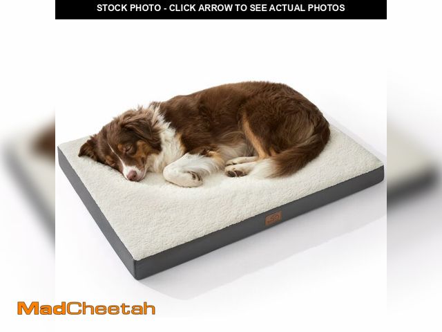 Lot 74-12698676 - Bedsure Dog Beds Large Sized Dog - Comfy Flat Pet Beds with Removable Washable Cover, Orthopedic Egg...