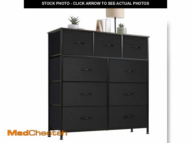 Lot 74-14260231 - CONCETTA 9-Drawer Fabric Dresser Storage Chest for Bedroom, Closet, Storage Furniture for Adults, Bl...