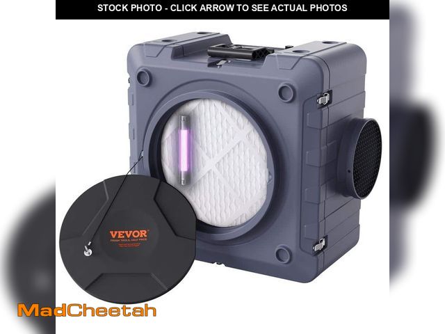 Lot 74-12690510 - *DIRTY* Air Scrubber with 3-Stage Filtration 96 sq. ft. HEPA - Type Air Scrubber in Gray with Portab...