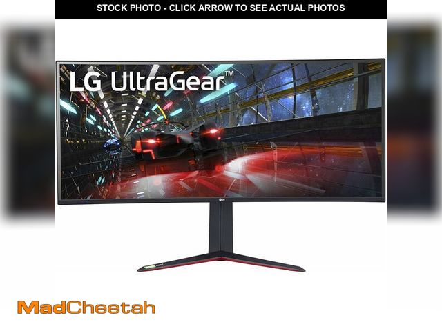 Lot 74-12574283 - 38" UltraGear Curved WQHD+ Nano IPS 1ms 144Hz HDR 600 Monitor with G-SYNC Compatibility - UNUSED