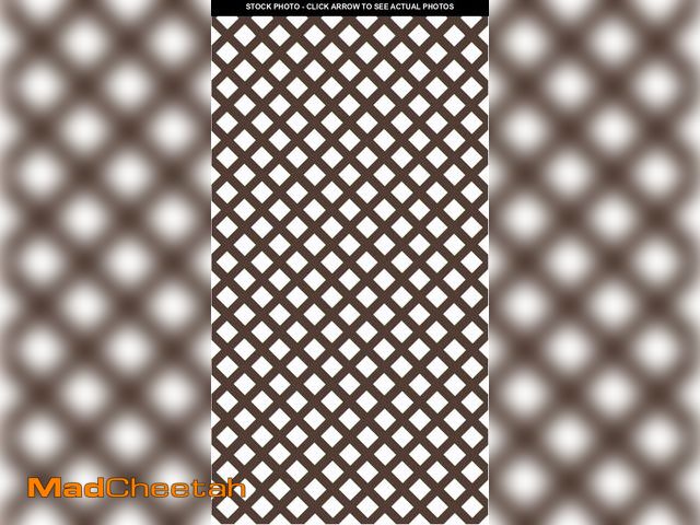 Lot 74-12399485 - 4 ft. x 8 ft. Brazilian Walnut Garden Vinyl Lattice - UNUSED