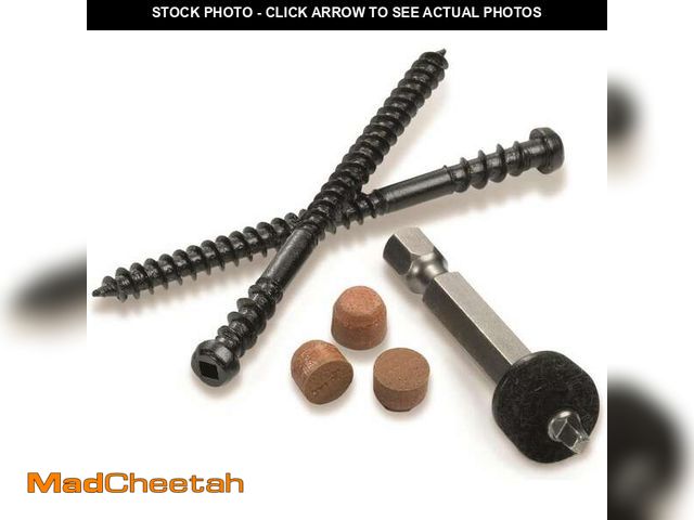 Lot 74-14357342 - TimberTech Cortex Harvest Screws and plugs Slate Gray Hidden Deck Fastener 100 Square feet ( 350 -Pa...