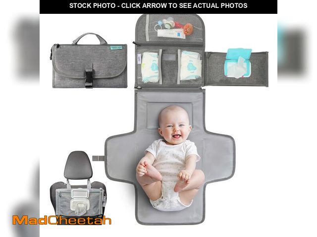 Lot 74-14210500 - Kopi Baby Portable Diaper Changing Pad - Baby Diaper Changer Travel Bag with Wipes Pocket, Smart Des...