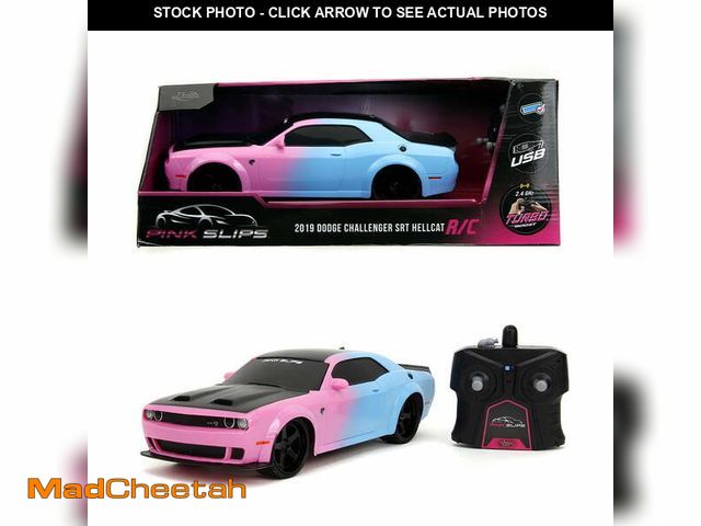 Lot 74-12860513 - Pink Slips 1:16 Dodge Challenger Hellcat Widebody RC Radio Control Cars, Plastic, 6+ - UNUSED