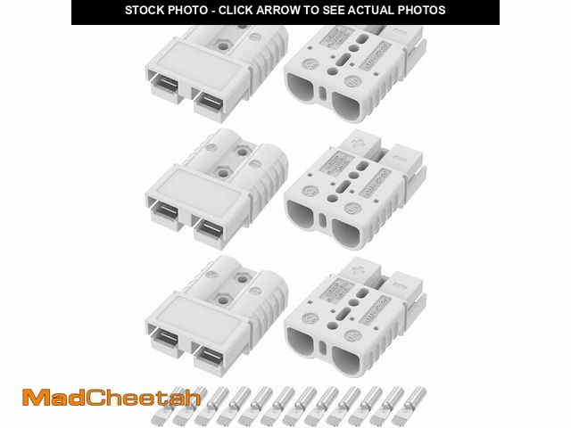 Lot 74-14380679 - furwishlisting Anderson Connector 120A 600V Battery Quick Connect/Disconnect for 2-4 AWG Cables, And...