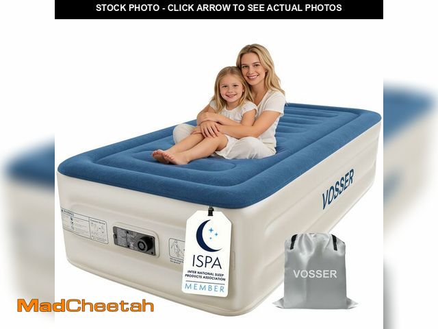 Lot 74-13955776 - VOSSER Twin Air Mattress with Built-in Pump,Fast &amp; Easy Inflation/Deflation Inflatable Mattress,...