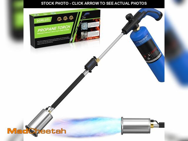 Lot 74-14482572 - Weed Torch Propane Burner Blow Torch Weed Burner Flamethrower with Adjustable Flame and Ergonomic An...