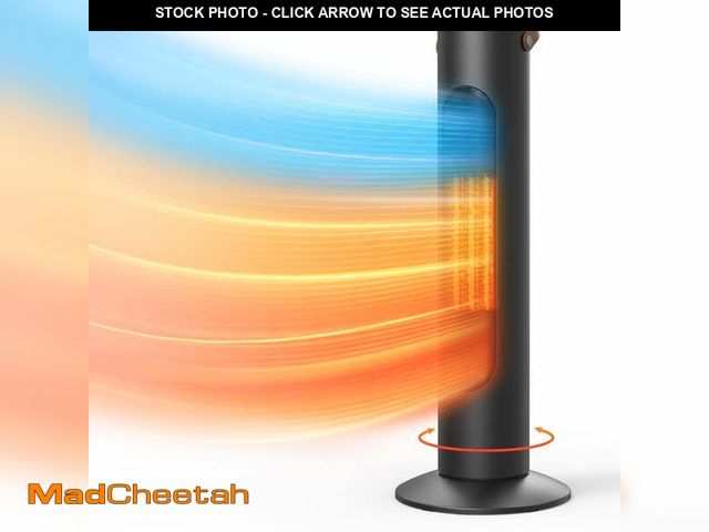 Lot 74-13780204 - FLOWBREEZE 25" Tower Heater And Fan Combo, 70Â°Oscillating, 3S Instant Heating,1500W, 3 Heating &amp...