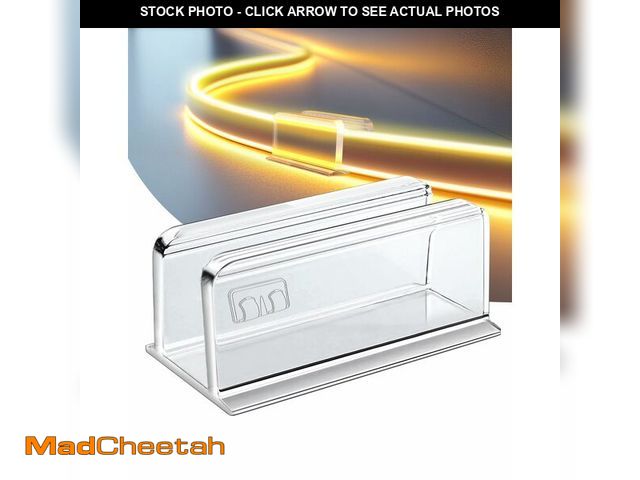 Lot 74-13717958 - Neon Rope Light Clips Mounting - 40Pcs Clear Waterproof LED Strip Clip Brackets - Adhesive Wall Moun...