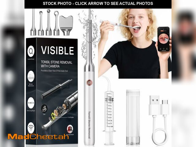 Lot 74-13966206 - Tonsil Stone Remover with Camera - Upgraded Visual Tonsil Stone Removal Kit with 6 LED Light -Tonsil...