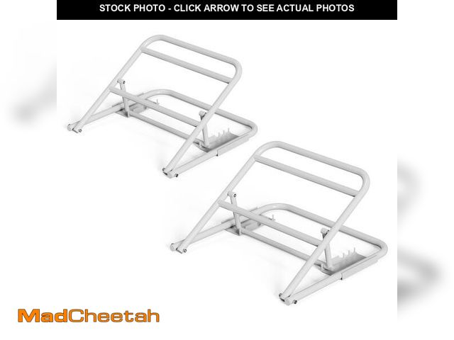 Lot 74-13976872 - 2 Pack Under Mattress Wedge Holds 200 LBS, 4-Level Adjustable Bed Risers, Heavy-Duty Metal Frame Lif...