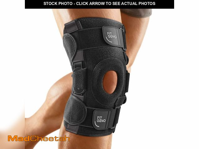 Lot 74-14147305 - Fit Geno Hinged Knee Brace for Meniscus Tear: Adjustable Knee Support for Knee Pain w/Side Stabilize...