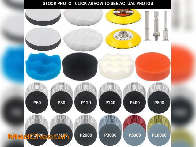 Lot 74-12046933 - 133 PCS Sanding Disc Drill Polishing Kit Sanding Attachment, 3 Inch Wet Dry Headlight Restoration Ki...