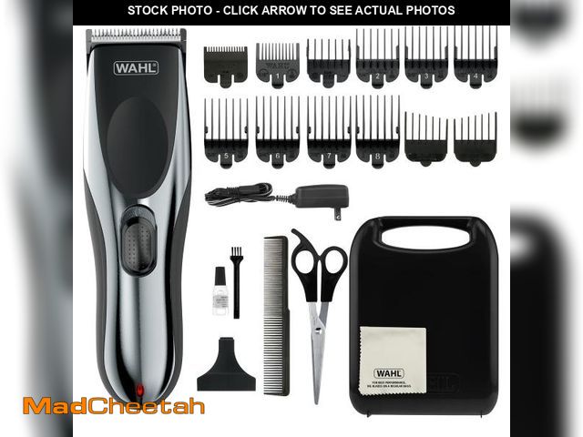 Lot 74-12314984 - Wahl Clipper Rechargeable Cord/Cordless Haircutting &amp; Trimming Kit for Heads, Longer Beards, &am...