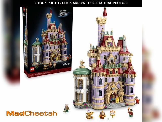 Lot 74-13305063 - LEGO Disney Princess Beauty and The Beast Castle Building Set - Room Decor for Women &amp; Men, Ages...