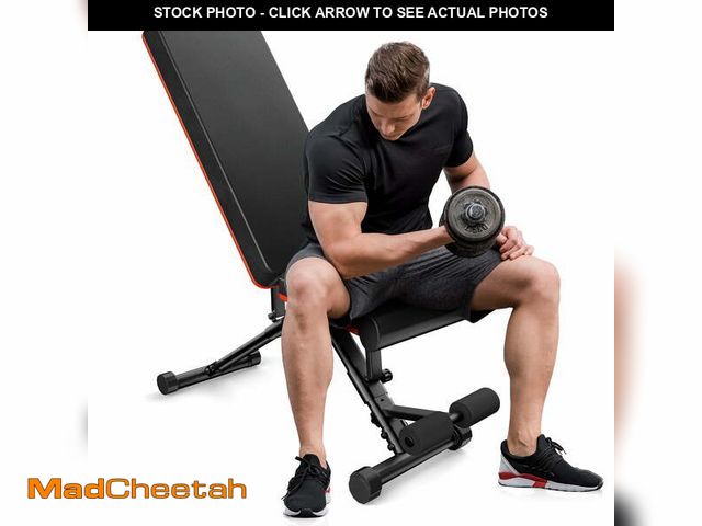 Lot 74-13776293 - EDX 9 Positions Adjustable Weight Bench, Support Up to 795lbs, Foldable Weight Bench for Full Body, ...