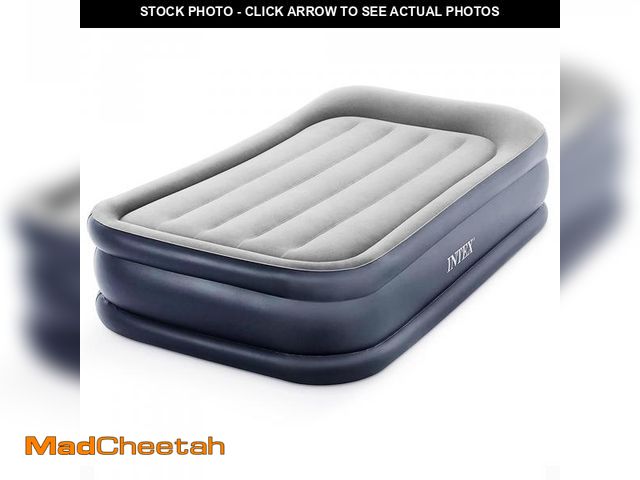 Lot 74-12116259 - Intex 64131ED Dura-Beam Plus Deluxe Pillow: Fiber-Tech Ã¢â¬â Twin Size Ã¢â¬â Built-in Electric...