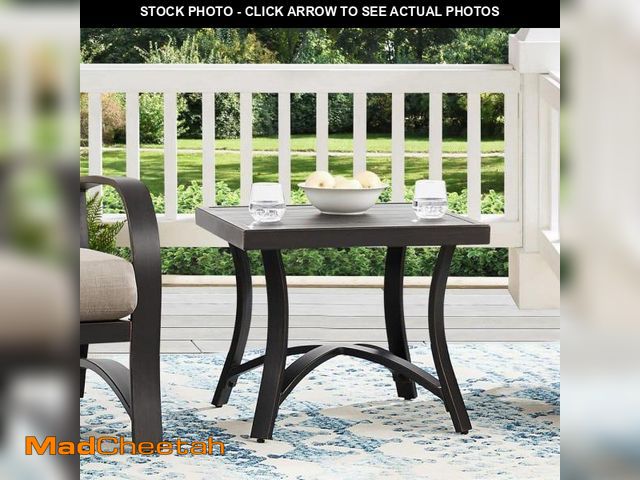 Lot 74-12251744 - ULAX FURNITURE Chamber Square Aluminum Outdoor Side Table - UNUSED