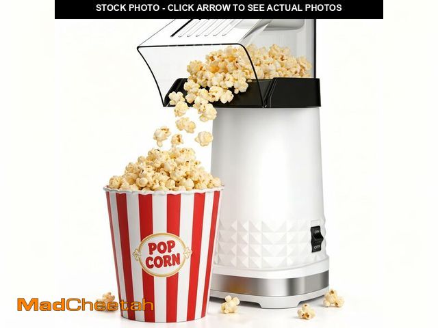 Lot 74-14471834 - 1200W Hot Air Popcorn Popper ETL Certified Ã¢â¬â Oil-Free Healthy Popcorn Maker Machine with 4.5 ...