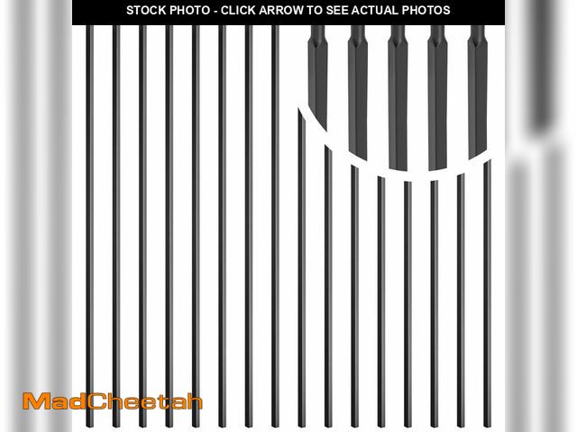 Lot 74-14078602 - Vilstomes 50 Pcs Iron Balusters for Staircase, 1/2" x 44" Wrought Iron, Square Metal Hollow Straight...
