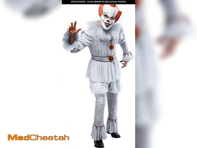 Lot 74-12537371 - It Pennywise Costume for Adults by Rubies, Mens Small (Size 28-30) - UNUSED