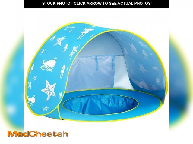 Lot 74-12439688 - Monobeach Baby Beach Tent Ocean Pop Up Portable Shade Pool UPF50+ UV Protection Sun Shelter for Infa...