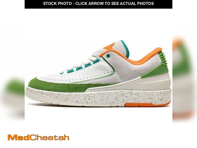 Lot 74-13666533 - Jordan Womens Air 2 Low Wmns Titan - Sail/Safety Orange-Chlorophyll - Size 7W - UNUSED