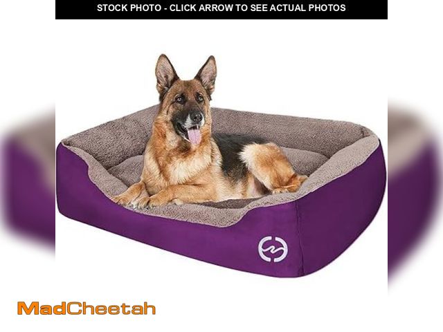 Lot 74-5043546 - CLOUDZONE Dog Beds for Bed Machine Washable Rectangle Breathable Soft Padding with Nonskid Bottom Pe...