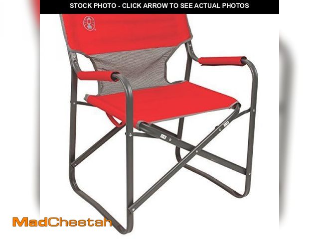 Lot 74-12396511 - Coleman Outpost Breeze Folding Camping Chair with Cooling Mesh Back, Portable Outdoor Chair Supports...