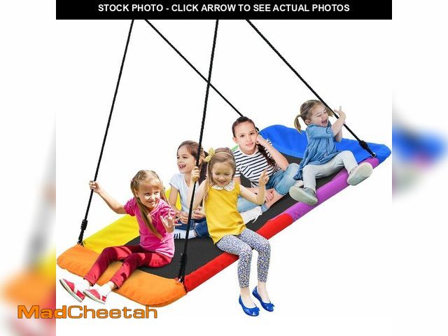 Lot 74-13710691 - Trekassy 60" Rectangle Platform Tree Swing for Kids Adults, 700lb Capacity Outdoor Giant Swing, 900D...