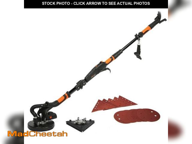Lot 74-12518652 - WEN 5-Amp 2-in-1 Variable Speed Dual-Head Drywall Sander With 15-Foot Dust Hose - UNUSED