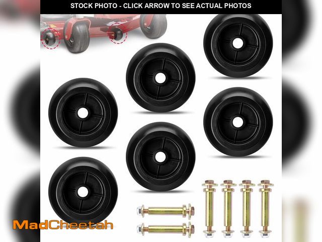 Lot 74-14064470 - Set of 6 Lawn Mower Anti Scalp Deck Wheel Kit Compatible with Exmark Bad Boy Lawn-Boy Toro Husqvarna...