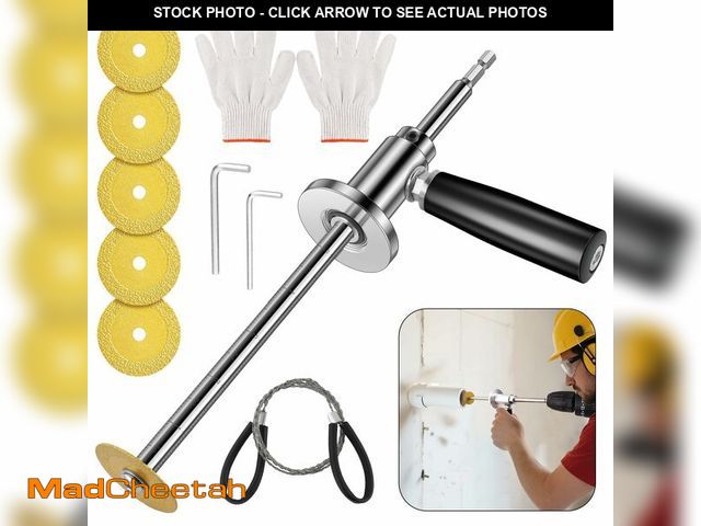 Lot 74-14056209 - 7-Inch Inside Pipe Cutter for Pvc Pipe, Cutter Tool Set with Scale Adjustable Depth Gauge, 5 Blades,...