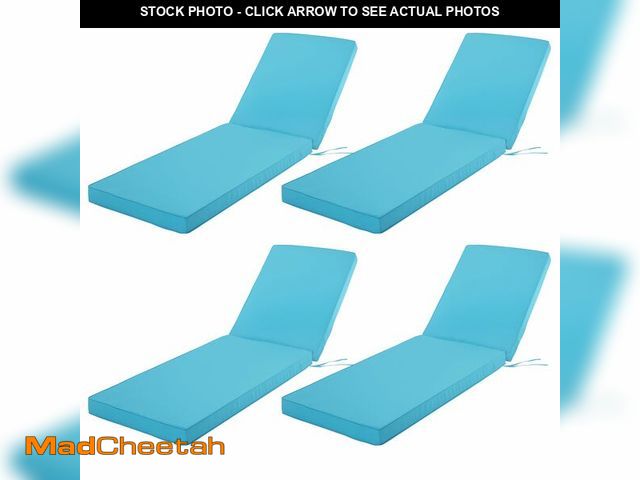 Lot 74-13753023 - Comcaver Chaise Lounge Cushion Outdoor, Waterproof and Stain-Resistant Lounge Deck Reclining Chair C...