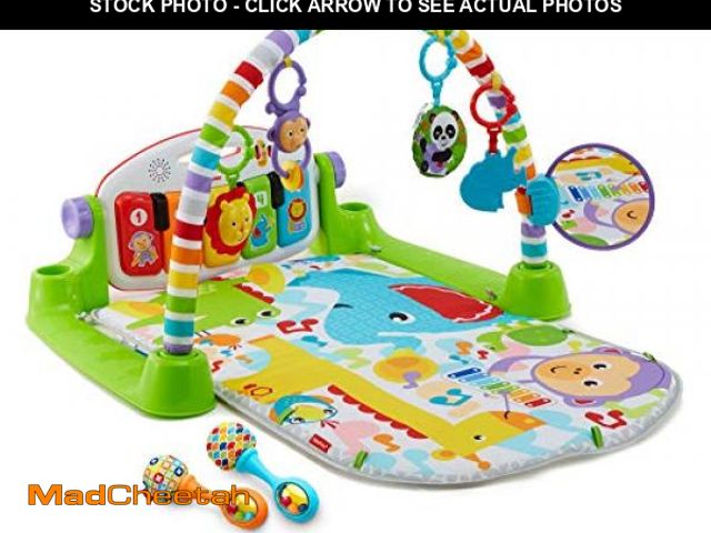 Lot 74-12399751 - Fisher-Price Baby Playmat Deluxe Kick &amp; Play Piano Gym for Learning &amp; 2 Maracas Soft Rattles...