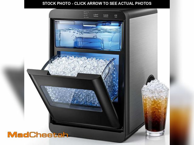 Lot 74-14071803 - Simzlife Nugget Ice Maker Countertop, 44lbs per Day Soft Chewable Pebble Nugget Ice Machine, One-Tou...