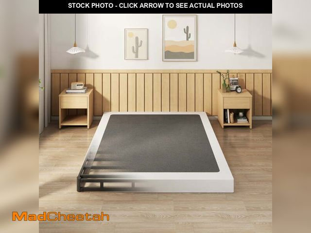 Lot 74-14586295 - (MISSING HARDWARE) Maenizi 4 inch Box Spring for Queen Bed, 3000 lbs Heavy Duty Metal Mattress Found...