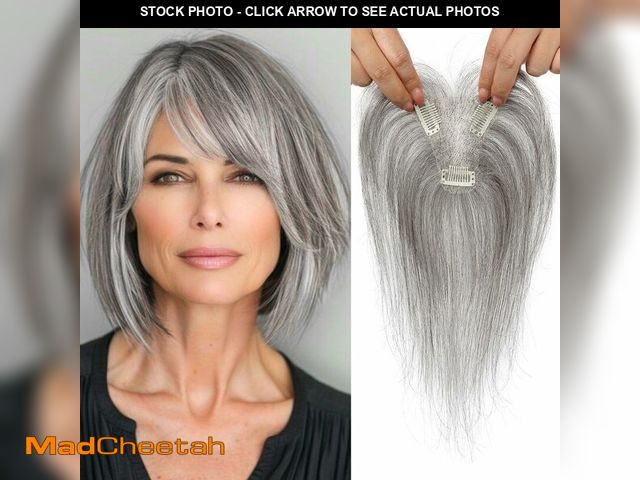 Lot 74-13964780 - REECHO Hair Toppers for Women Real Human Hair, Seamless Human Hair Toppers with Bangs, 360ÃÂ° 3D Co...