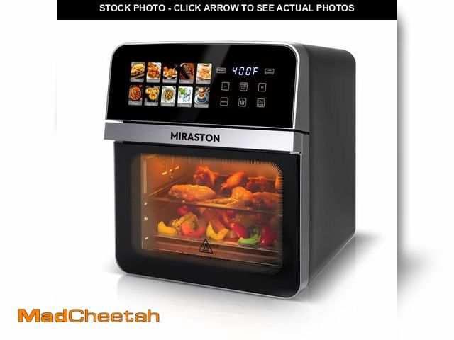 Lot 74-13564138 - MIRASTON 10QT Air Fryer Toaster Oven Combo with 10 Presets, Family Size Compact Oven for Roasting Wh...