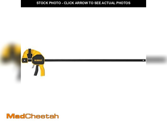 Lot 74-13667548 - DEWALT 50 in. 600 lb. Trigger Clamp w/3.75 in. Throat Depth - UNUSED