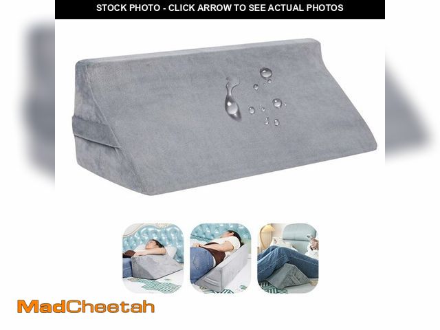 Lot 74-14331604 - Bed Wedge Pillow for Sleeping &amp; Post Surgery Recovery - Waterproof Positioning Wedge Pillows for...