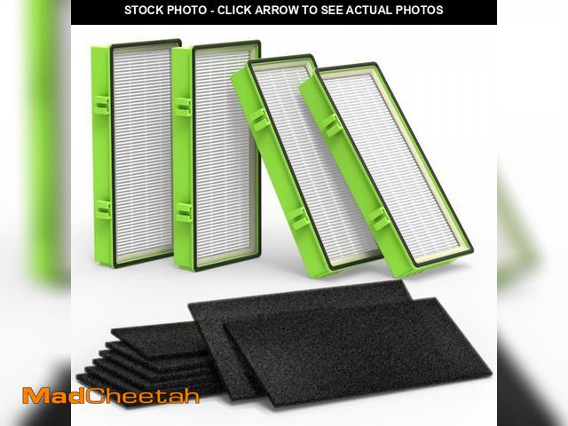 Lot 74-11548278 - Colorfullife 4 True HEPA + 8 Pre-Filter Aer1 Filter Replacement Compatible With Holmes AER1 Air Puri...