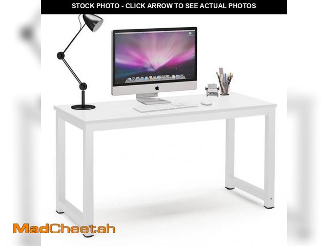 Lot 74-12272659 - Tribesigns Computer Desk, 55 inch Large Office Desk Computer Table Study Writing Desk for Home Offic...