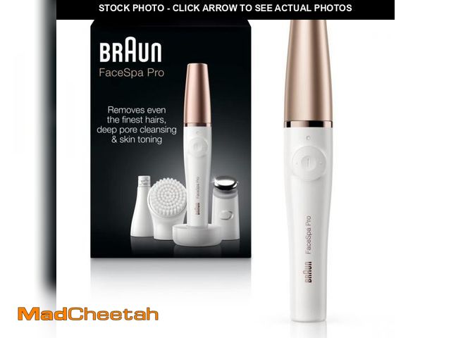 Lot 74-12177649 - Braun Face Epilator Facespa Pro 911, Facial Hair Removal for Women, Hair Removal Device, 3-in-1 Epil...