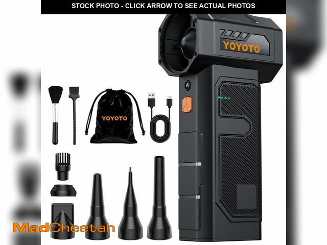 Lot 74-13567789 - Compressed Air Duster, Electric Air Duster with Upgraded Powerful 40MM Brushless Motor, 4-Gear Cordl...