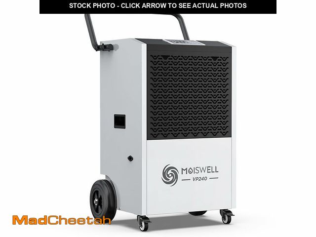 Lot 74-12631092 - Moiswell 240 Pints Commercial Dehumidifier with Pump and Drain Hose for Basements and Large Spaces u...