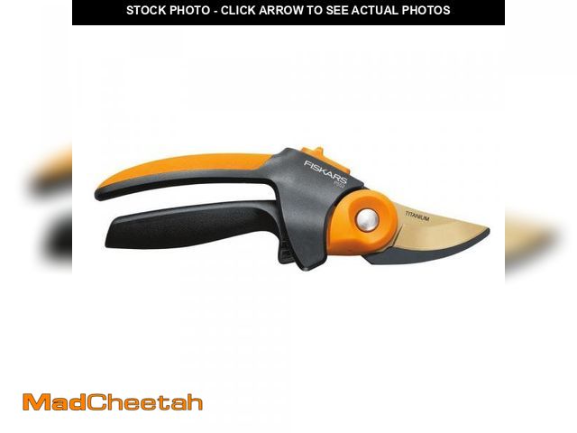Lot 74-12532615 - Fiskars PowerGear2 3/4 in. Cut Capacity Titanium Coated Blade with SoftGrip Handle Bypass Hand Pruni...