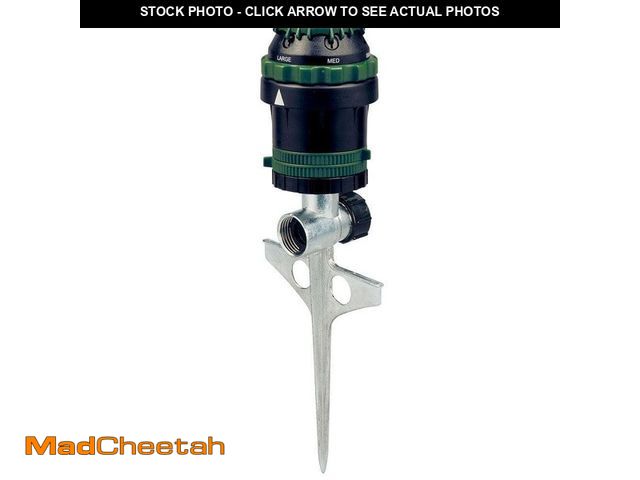 Lot 74-13797895 - Orbit H2O-Six Rotating 6-Pattern Gear-Drive Sprinkler on Zinc Spike - UNUSED