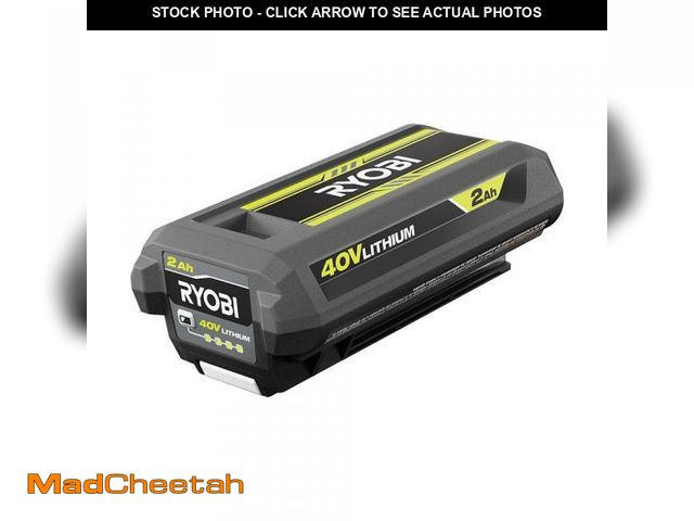 Lot 74-12143184 - RYOBI 40V Lithium-Ion 2.0 Ah Battery - USED