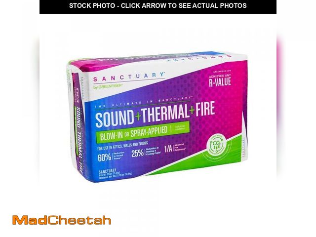 Lot 74-12518572 - Cellulose Blown-In Insulation or Spray Applied Insulation - 15 boxes (covers 732 sq ft) - UNUSED